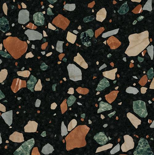 ABK Ceramiche Play Drops Multi Black Vintage Dekorfliese 20x20cm 