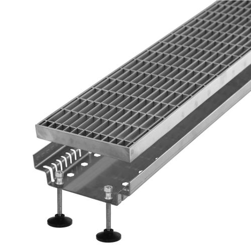 Dural Drainagerinne DW-DRAIN 160 mit Stellfüßen zur Höhenverstellung 