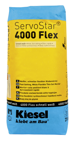 Kiesel Bauchemie Klebemörtel ServoStar 4000 Weiß schnell 25kg 