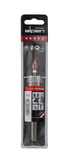 Alpen Drills Fliesenbohrer und Glasbohrer Keramo Extreme Ø 8mm 