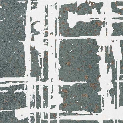 ABK Ceramiche Poetry Decor Lines Paint Verdigris Vintage Dekorfliese 20x20 