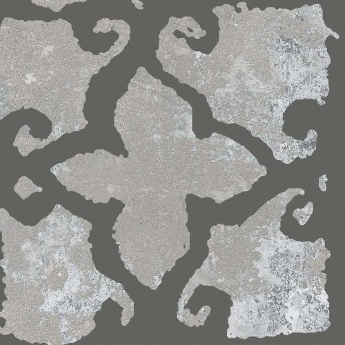 ABK Ceramiche Poetry Decor Stamp Metal Cement 20x20 