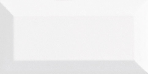 Metro Facette Dekorfliese (Wand) Weiss glänzend 7,5x15cm 