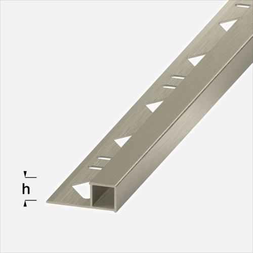 Alferquad Quadratprofil Aluminium Titan eloxiert Hochglänzend gebürstet Länge 2,5m 