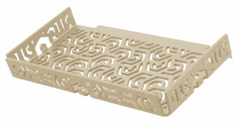 Dural Ablage TI-SHELF PENTA Rechteckablage mit Reling Aluminium sand 