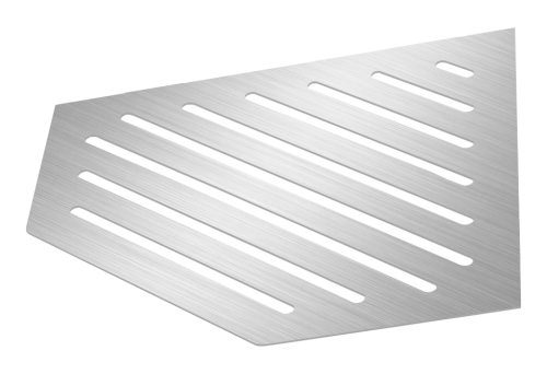 Dural Ablage TI-SHELF LINE Fünfeckige Eckablage Edelstahl 