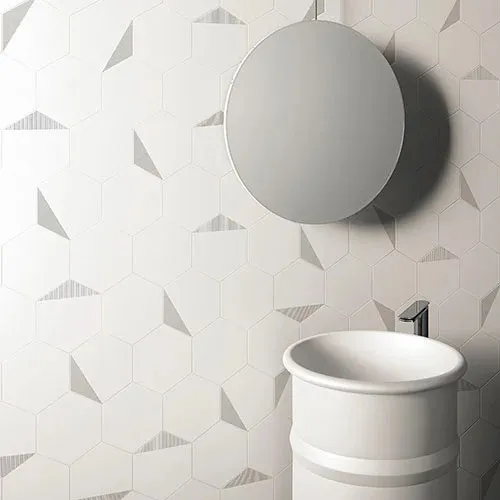 Edimax Sechseck Honey White 16x14cm 