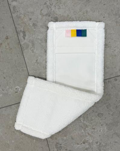 Diamantfaser Wischbezug Weiß Länge 40cm 