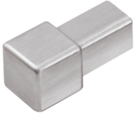Squareline Innen- und Aussenecke Silber Feinschliff 