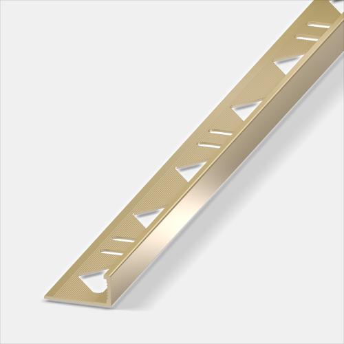 Alferbasic Winkelprofil Aluminium Gold eloxiert Länge 2,5m 