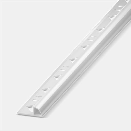 Alfercircle Viertelkreisprofil Aluminium Weiß pulverbeschichtet Länge 2,5m 