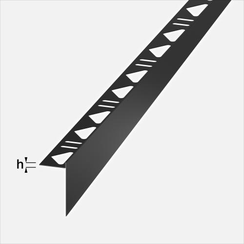 Alferline einteiliger Gefällekeil 11mm links schwarz matt 