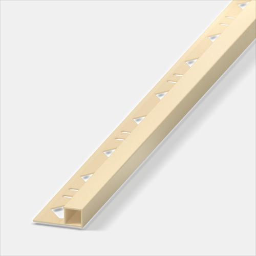 Alferquad Quadratprofil Aluminium Sand pulverbeschichtet Länge 2,5m 