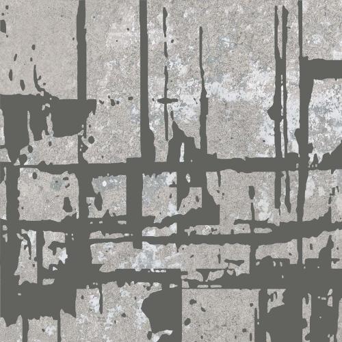 ABK Ceramiche Poetry Decor Lines Metal Cement 20x20 
