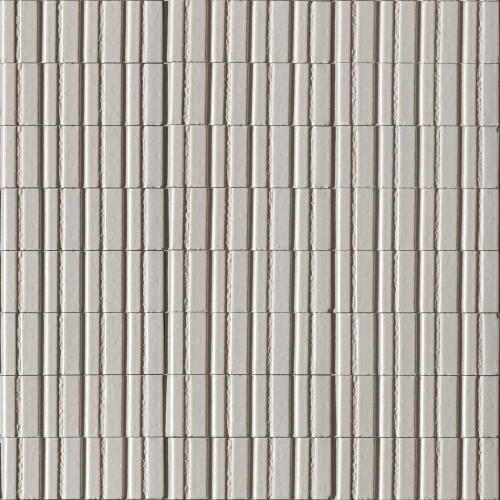 Ragno Dekorfliese Glacé Struttura 3D Rayé Bianco Glossy 7,5x20 cm 
