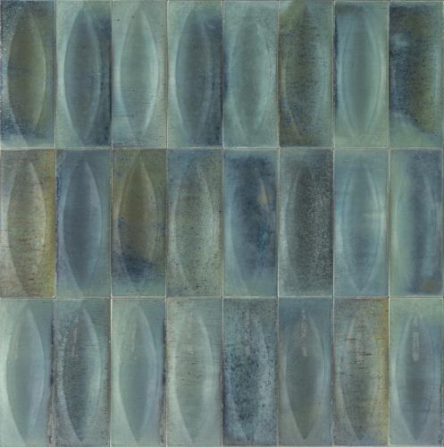 Ragno Wandfliese Gleeze Turchese Struttura Eye 3D Vintage Dekorfliese 7,5x20cm 