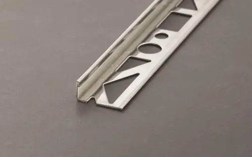 Profloor Fliesenprofil Winkelabschluss Edelstahl glänzend (V2A) Länge 2,5m 