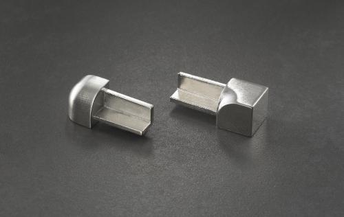 Proline Fliesenprofil Rund Winkelabschluss Innenecken Edelstahloptik glänzend 