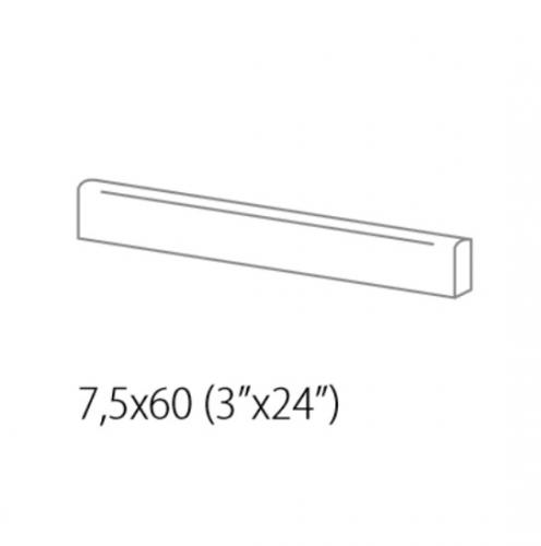 Rondine Volcano Betonoptik Sockelfliese Taupe 7,5x60cm rektifiziert 