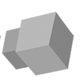 Squareline Innen- und Aussenecke Aluminium betongrau 