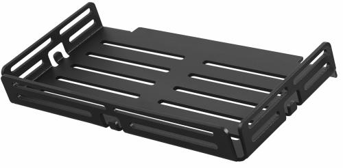 Dural Ablage TI-SHELF LINE Rechteckablage mit Reling Aluminium schwarz matt 