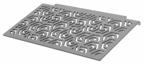 Dural Ablage TI-SHELF PENTA Rechteckablage Aluminium betongrau 