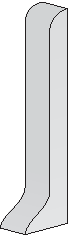 Dural Endkappe rechts Construct Metall Aluminium Weiß pulverbeschichtet Höhe 60 mm 