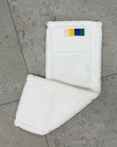 Diamantfaser Wischbezug Weiß Länge 40cm 