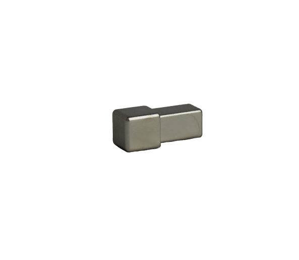 Dural Quadratprofil Außen- und Innenecken Edelstahloptik glänzend 10 mm DPSE 100-Y ECO 