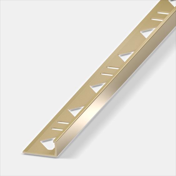 Alferbasic Winkelprofil Aluminium Gold eloxiert Länge 2,5m 