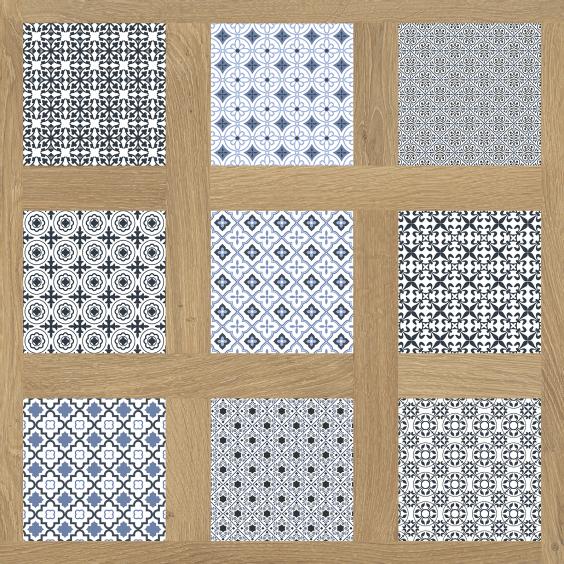 Edimax Bodenfliese Groove Cassettone Majolica 80x80cm rektifiziert 