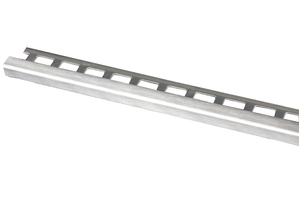 Dural Quadratprofil Edelstahl gebürstet 12,5 mm LAC 1272 250 cm 