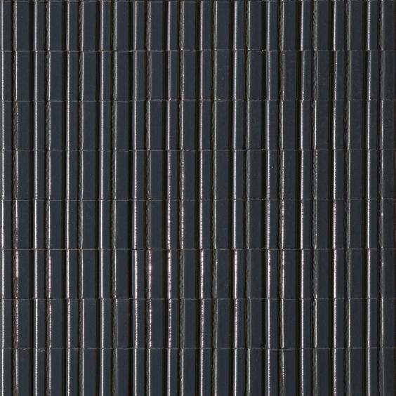 Ragno Dekorfliese Glacé Struttura 3D Rayé Blu Notte Glossy 7,5x20 cm 