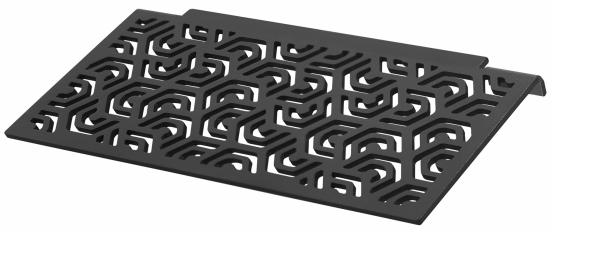 Ablage TI-SHELF PENTA Rechteckablage Aluminium schwarz matt 