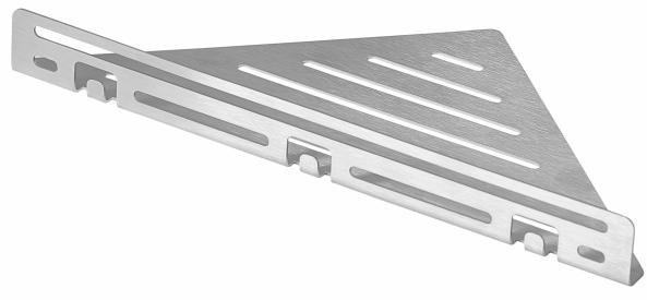Dural Ablage TI-SHELF LINE Eckablage mit Reling  Edelstahl 280mm 