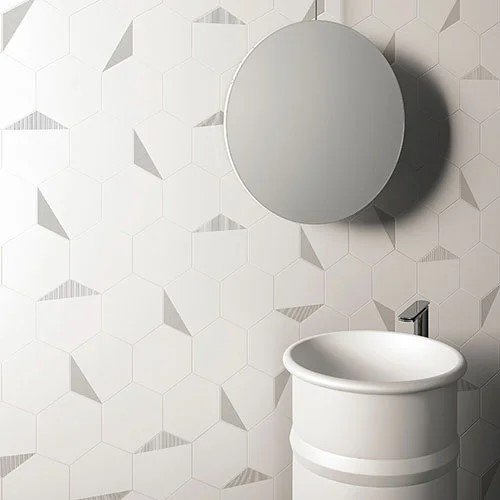 Edimax Sechseck Honey White 16x14cm 