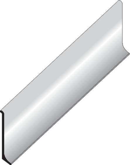 Dural Sockelleisten Construct Metall Aluminium weiß pulverbeschichtet Höhe 60mm Länge 250 cm 