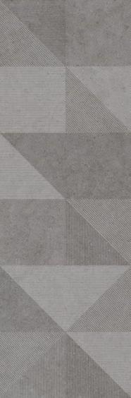Ragno Wandfliese Richmond Wall Decoro Geo Silver Touch 33x100 cm rektifiziert 
