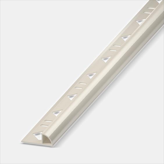 Alfercircle Viertelkreisprofil Aluminium Jasmin/ Pergamon pulverbeschichtet Länge 2,5m 