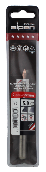 Alpen Drills Fliesenbohrer und Glasbohrer Keramo Extreme Ø 5mm 