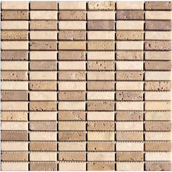 Mosaik Naturstein Stick Noce Cream Mix 30,5x30,5cm 