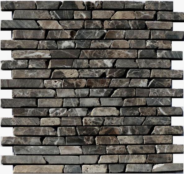 Mosaik Naturstein Linebrick Castano 30,5x30,5cm 