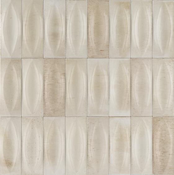 Ragno Wandfliese Gleeze Beige Struttura Eye 3D Vintage Dekorfliese 7,5x20cm 