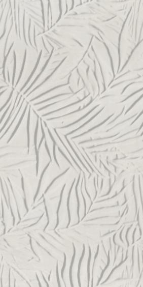 Rondine Ludo Decor Avorio Struttura Felce 3D Wandfliese 60x120cm rektifiziert 
