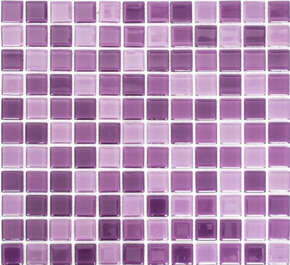 Mosaik Glas Lila Mix 30x30cm 