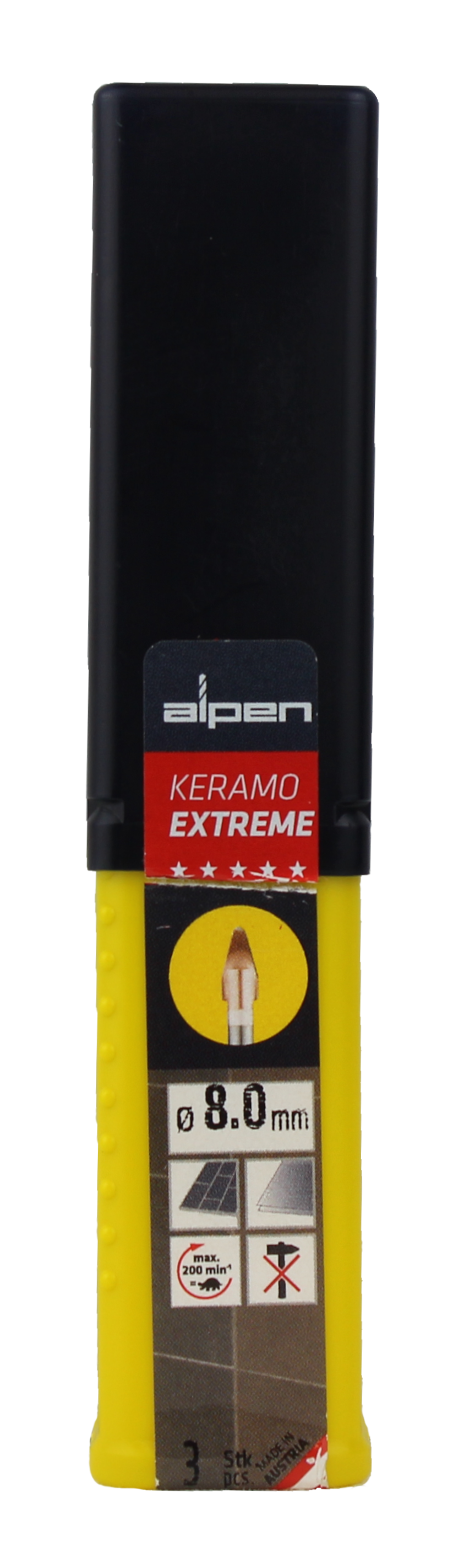 Alpen Feinsteinzeug-Fliesenbohrer Keramo Extreme 14–8 Mm, 2 Stück – Für Harte Fliesen, Glas & Porzellan